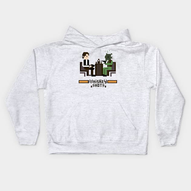 Whiskey Shots Kids Hoodie by Pixelmania